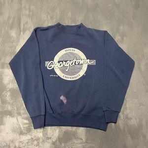 Vintage Georgetown Hoyas Sweatshirt Mens Large Blue 1990s The Game